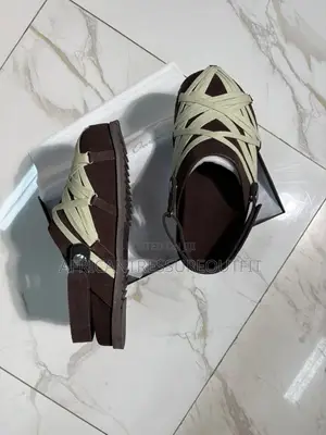 Rick Owen Suede Megalace Granola Mules Dinstinctive Cross Cream Lacing