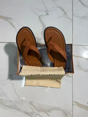 Louis Vuitton Thong Sandals Featured Subtle Embossed Logo on the Strap