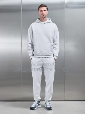 Fleece Tracksuit Pullover Hoodie With Matching Drawsting Sweatpants