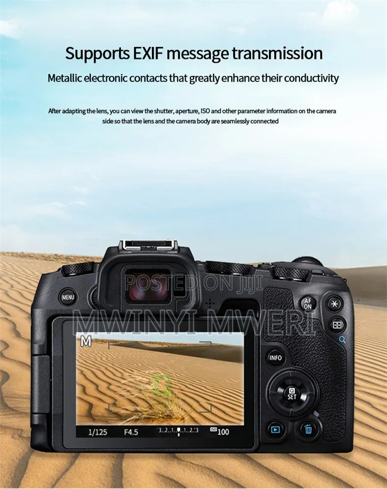 EOS R Mount Adapter EF/EF-S Lens to RF Mount Camera Autofocus Convertr