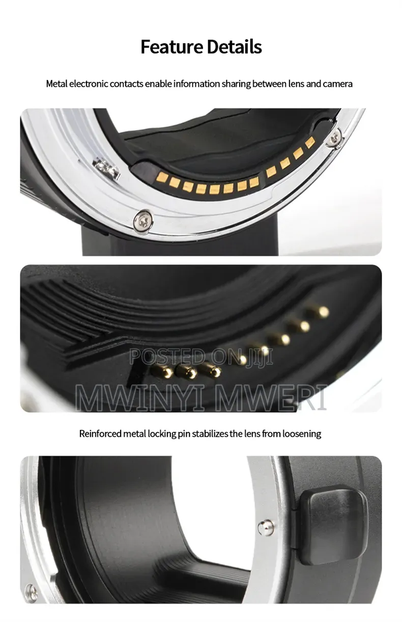 EOS R Mount Adapter EF/EF-S Lens to RF Mount Camera Autofocus Convertr