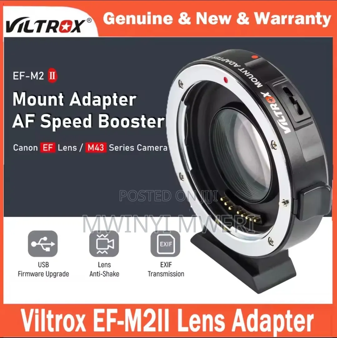 Viltrox EF-M2II 0.71x Speed Booster Adapter for Lumix to EF Lens