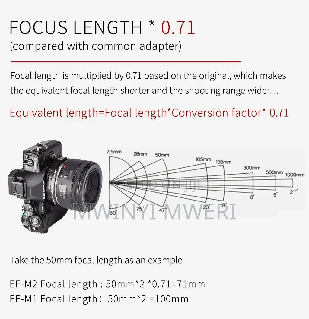 Viltrox EF-M2II 0.71x Speed Booster Adapter for Lumix to EF Lens