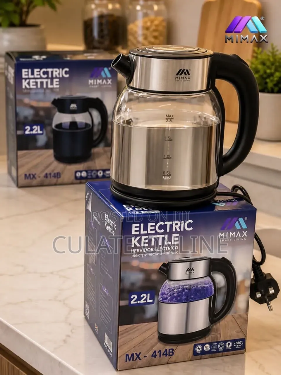 2.2ltrs Mimax Electric Water Kettle (Mx-4148)