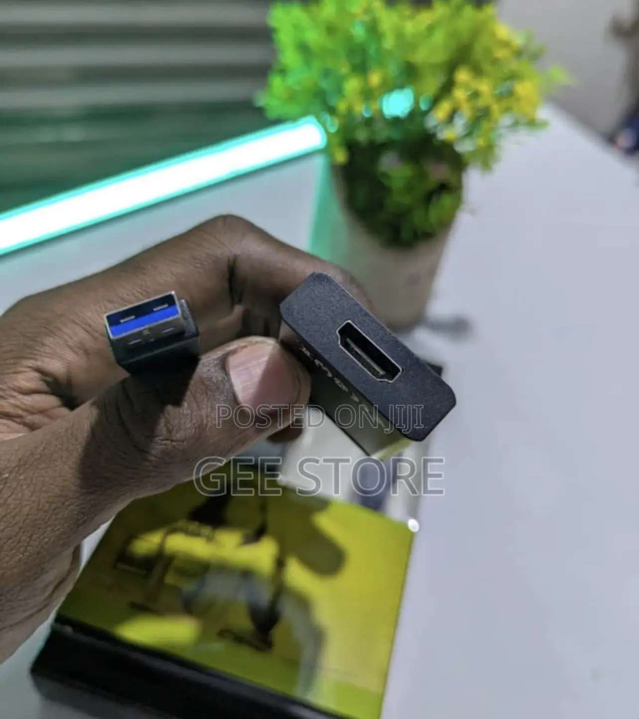 HDMI Female Port Adapter With a USB-style Male Connector