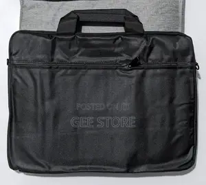 Minimalist Black Laptop Briefcase