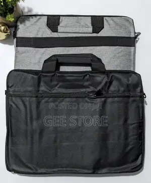 Minimalist Black Laptop Briefcase