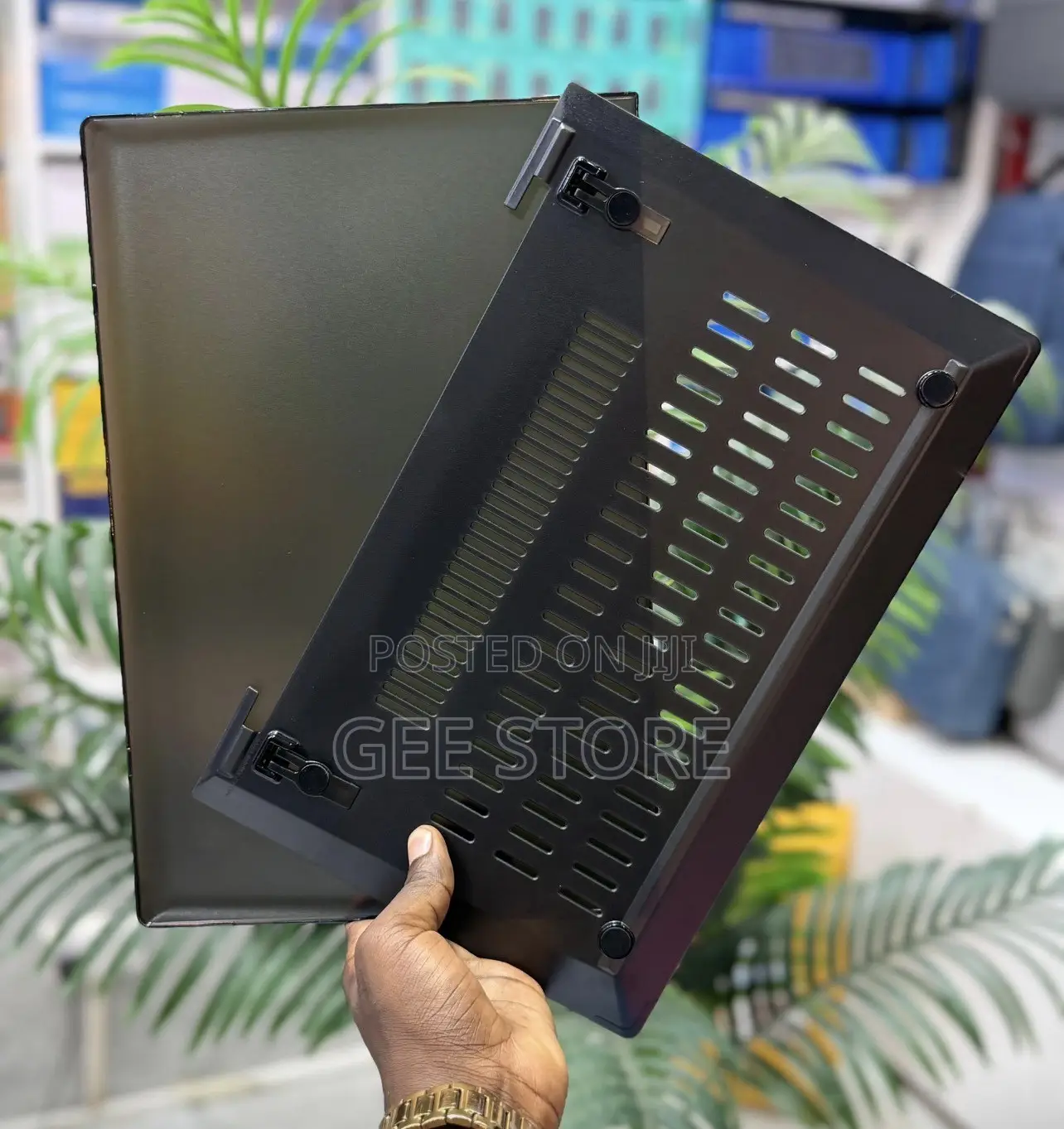 Black Plastic or Polycarbonate Hard Shell Case for a Laptop