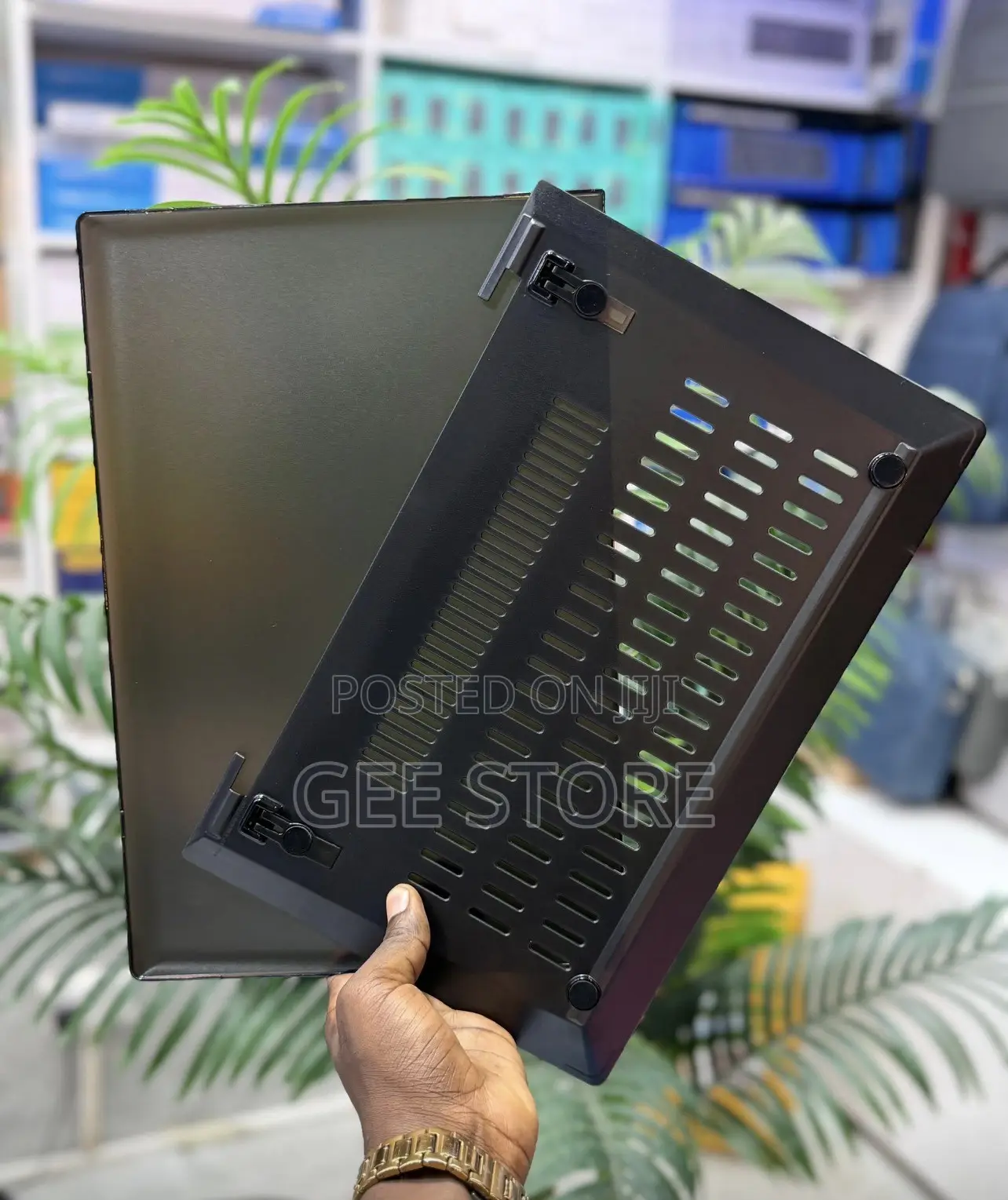 Black Plastic or Polycarbonate Hard Shell Case for a Laptop