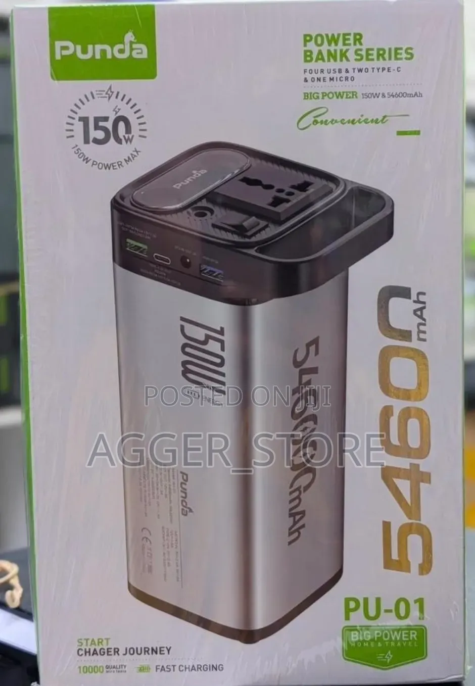 Punda PU-01 54,600mAh 150WATTS PowerBank