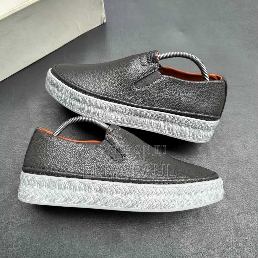 Leather Slip on Sneakers