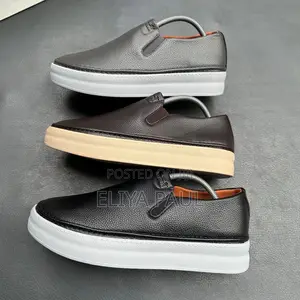Leather Slip on Sneakers