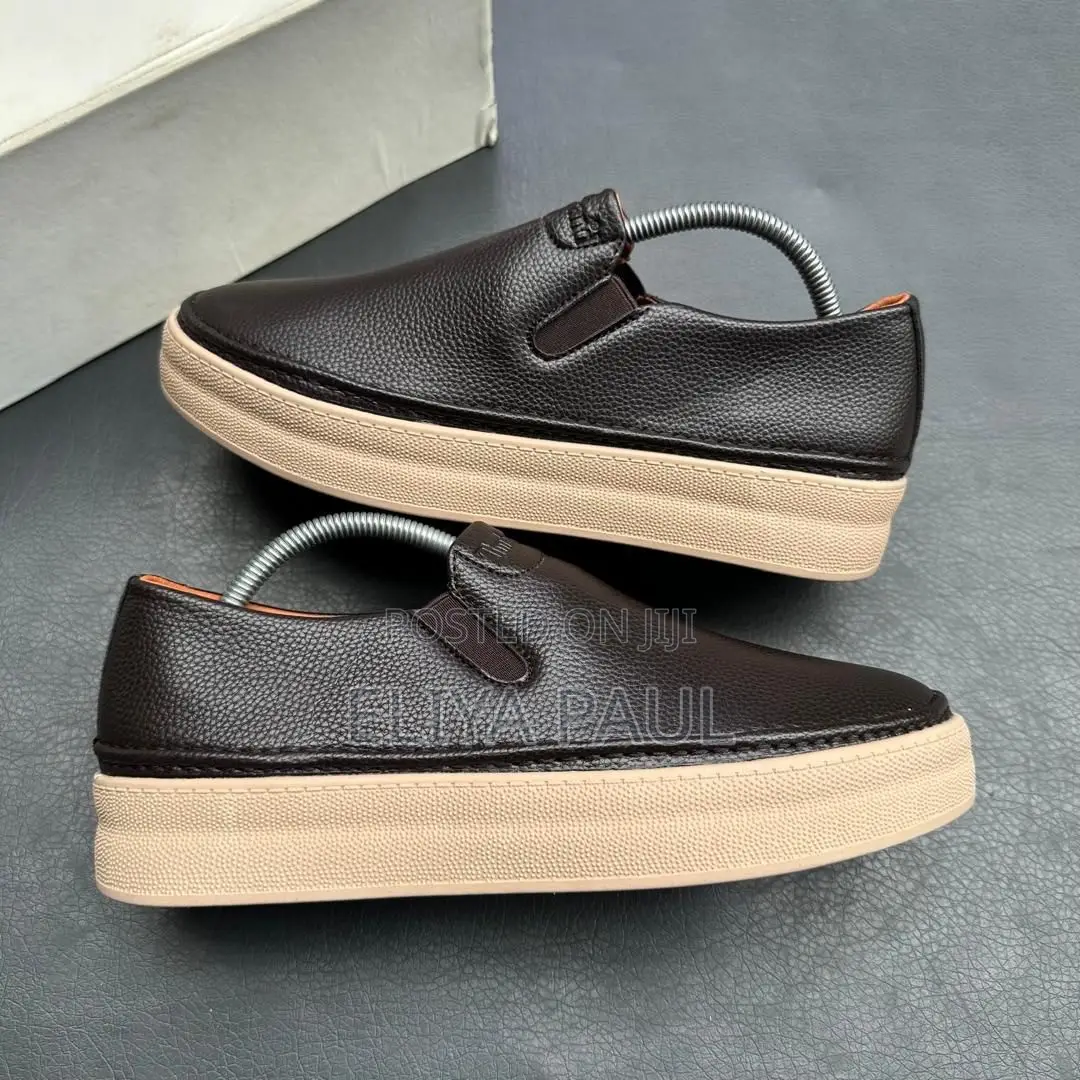 Leather Slip on Sneakers