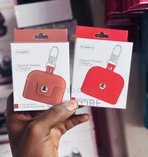 Red and Orange Faux-Leather Protective Cases