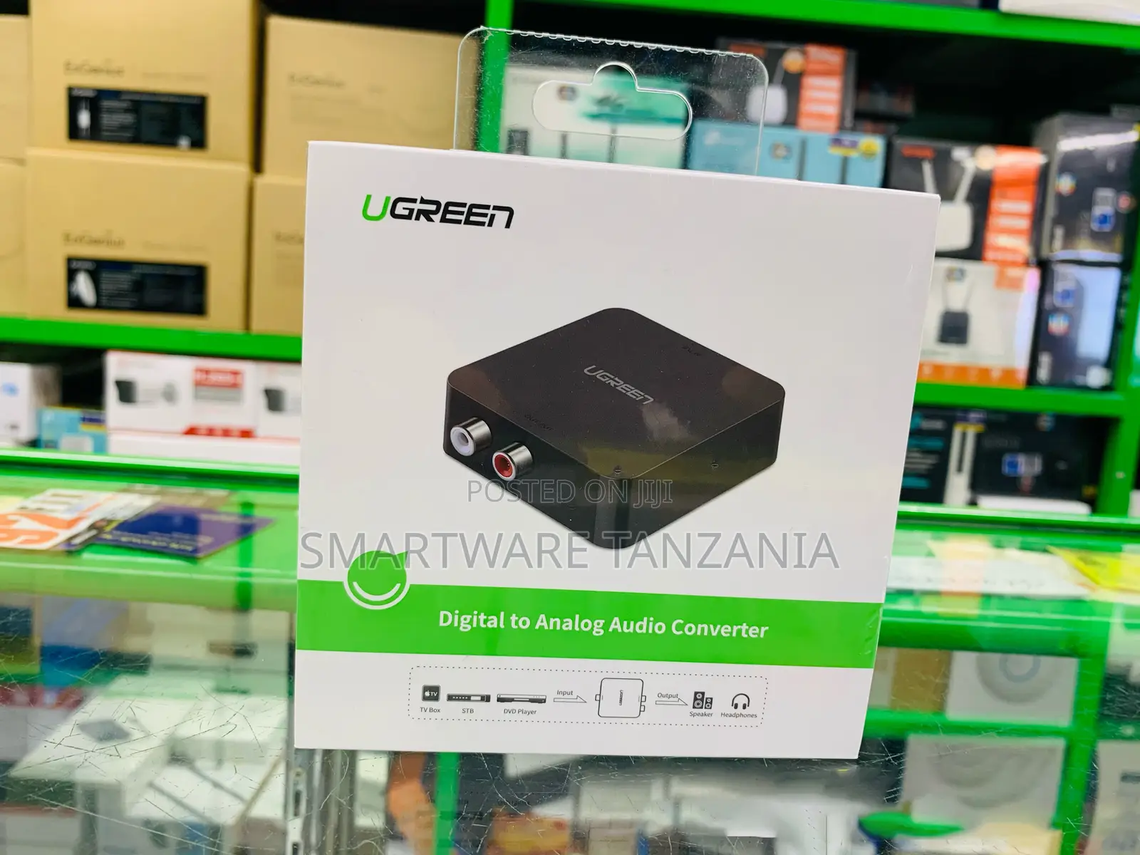 UGREEN Digital to Analog Audio Converter With Stereo RCA, 3.5mm Output