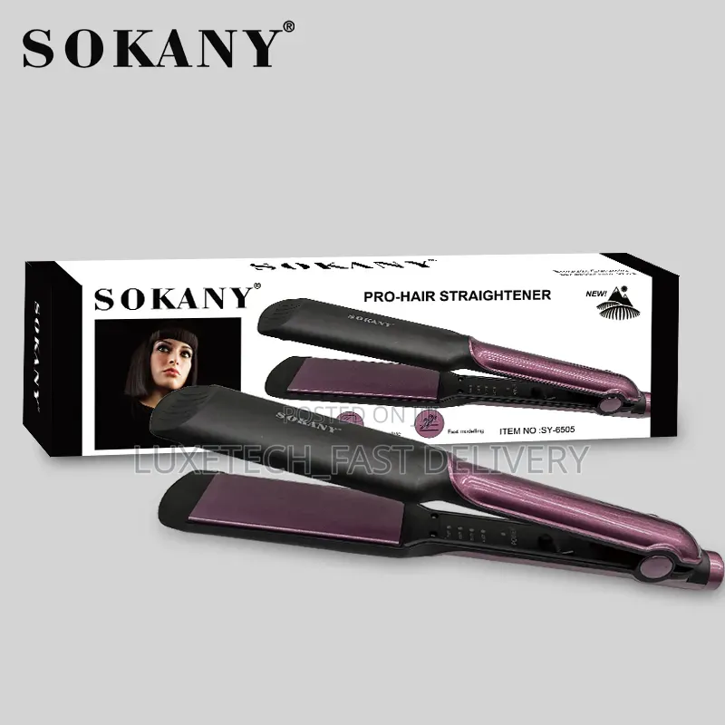 Sokany PRO SY-6505 Ceramic Hair Straightener – Fast Heating Flat Iron