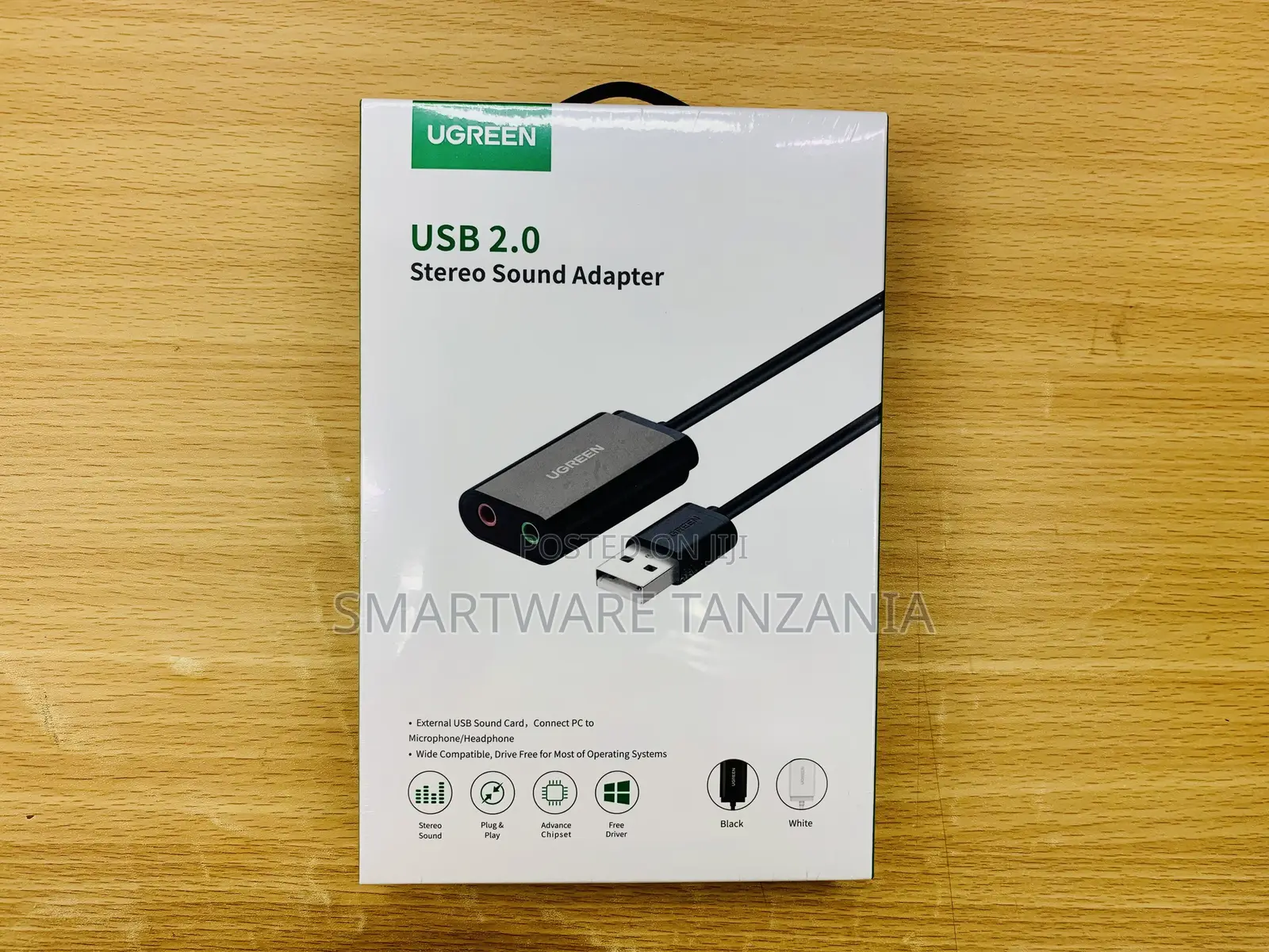UGREEN USB 2.0 Stereo Sound, USB to 3.5mm Audio Jack, Plug & Play