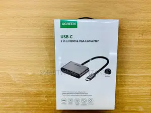 UGREEN USB-C 2 in 1 HDMI & VGA Converter, Full HD 1080P Output