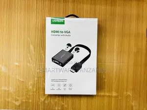 UGREEN HDMI to VGA Converter With Audio, 1920x1080@60Hz, Plug & Play