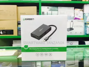 UGREEN Mini DisplayPort to HDMI, VGA, and DVI Converter, 3-in-1 Design