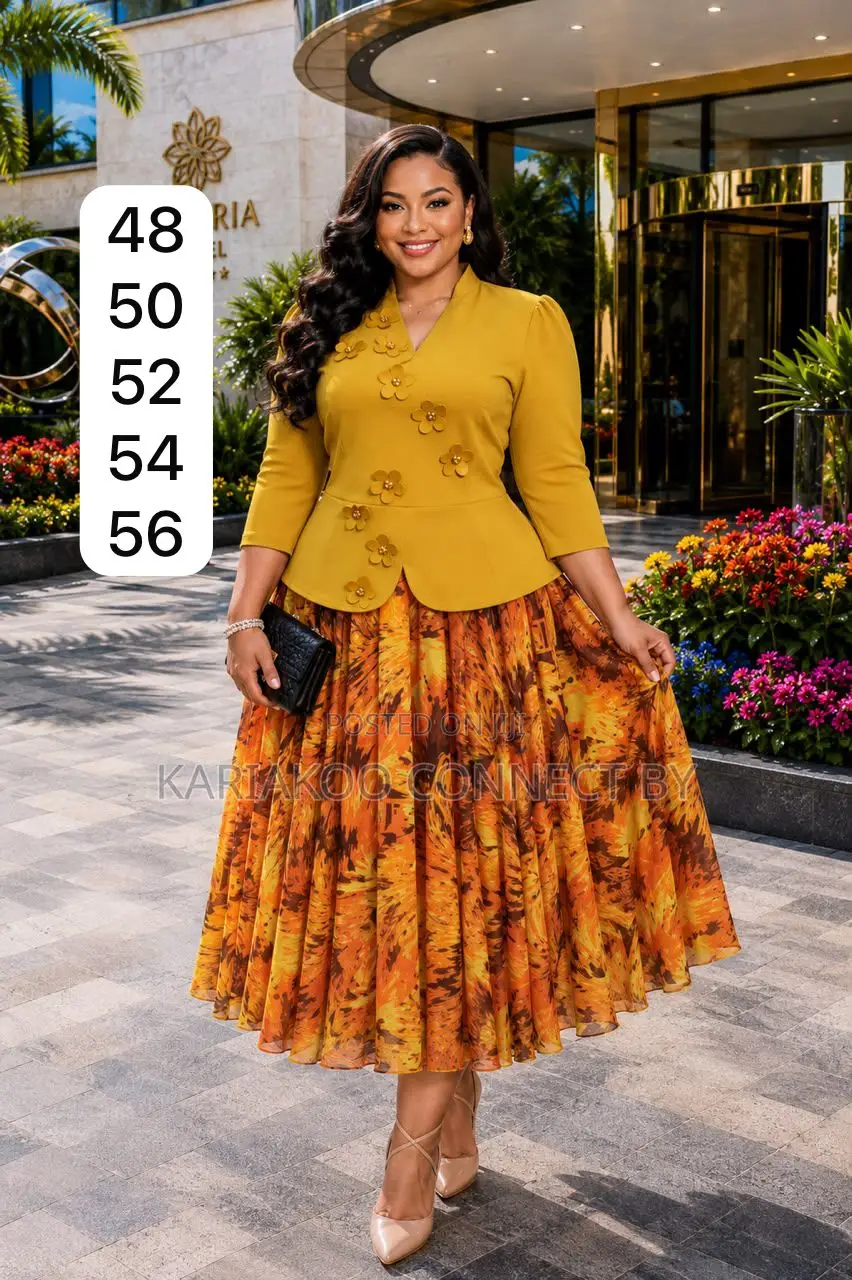 Elegant Two-Piece Midi Dress Set