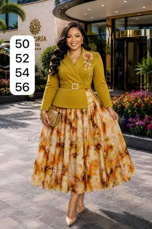 Elegant Two-Piece Midi Dress Set