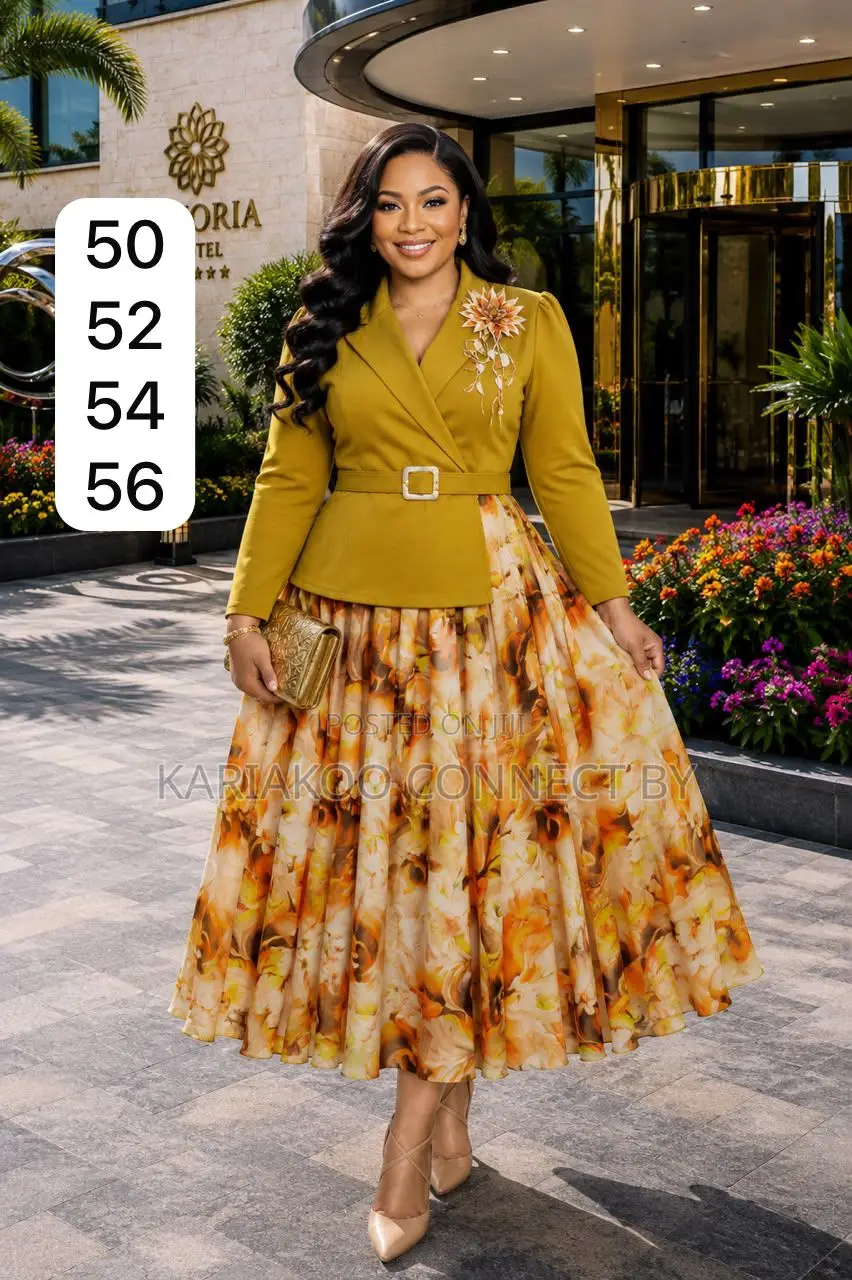 Elegant Two-Piece Midi Dress Set