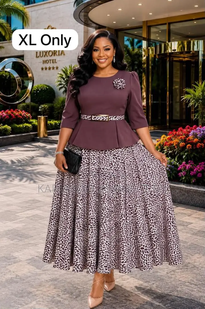 Elegant Two-Piece Midi Dress Set