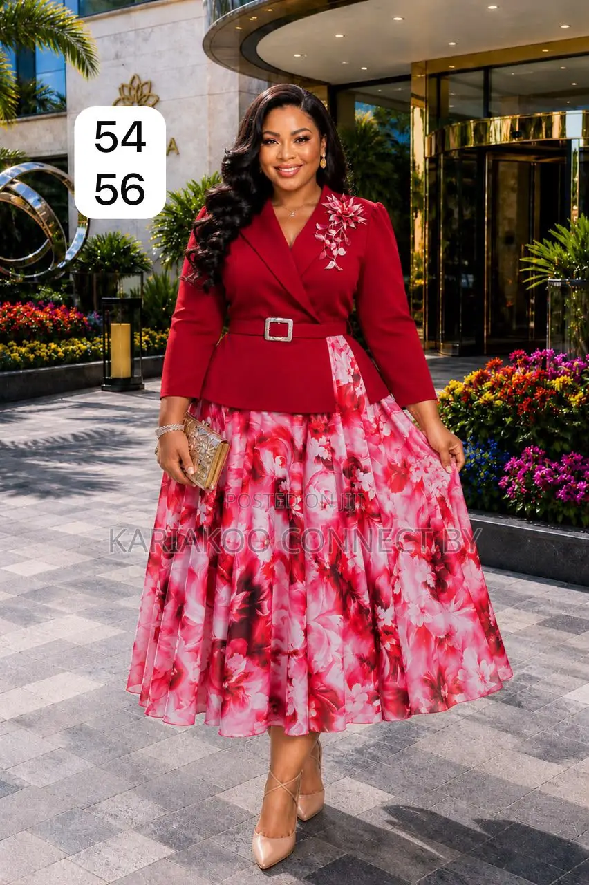 Elegant Two-Piece Midi Dress Set