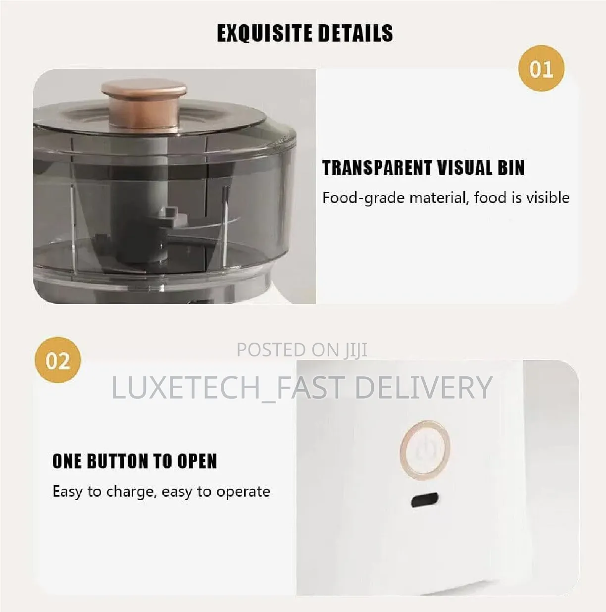 Mini Cordless Electric Food Chopper – USB Rechargeable Mincer