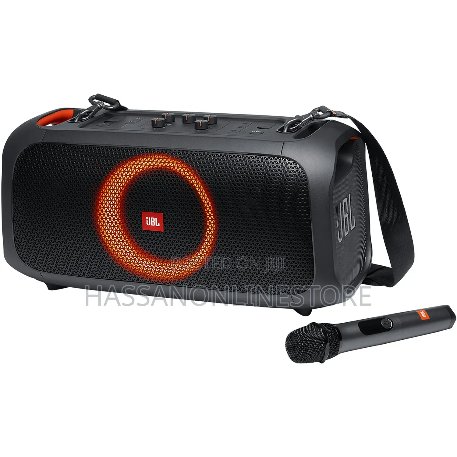 JBL PartyBox on-the-Go Essential Wireless Party Speaker With Mic