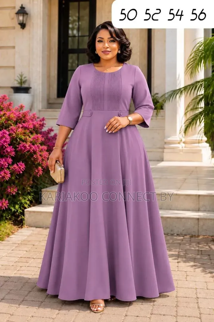 Elegant Pleated Front a-Line Maxi Dress🔥👗