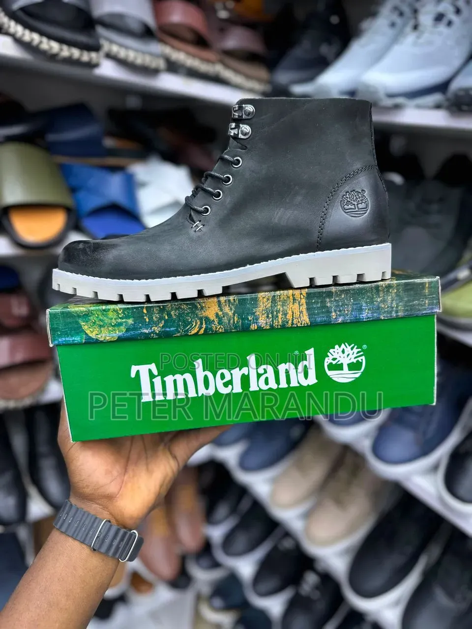 Timberland Boots Classic Available in Black and Brown".