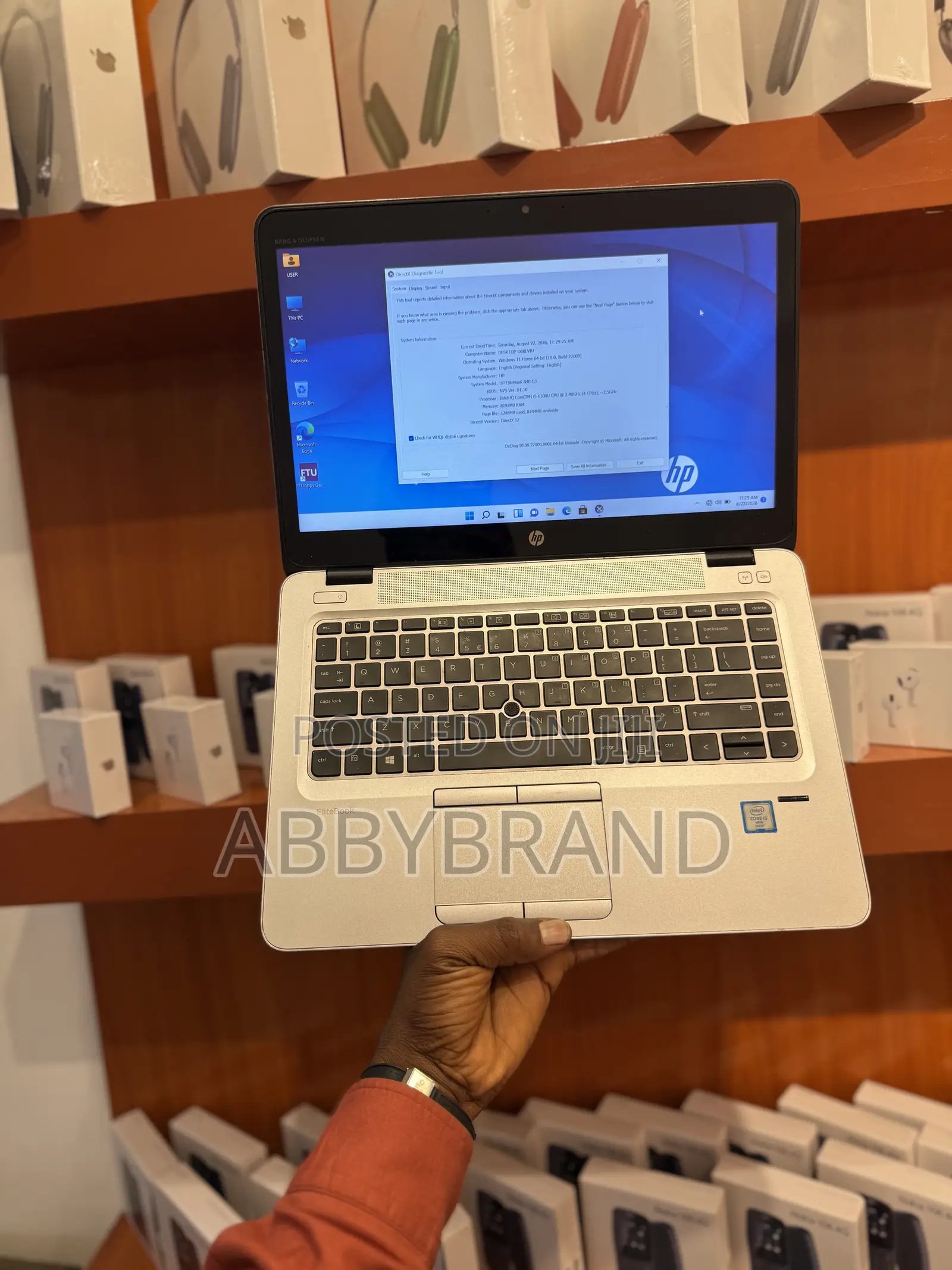 Laptop HP EliteBook 840 G3 8GB Intel Core i5 SSD 256GB