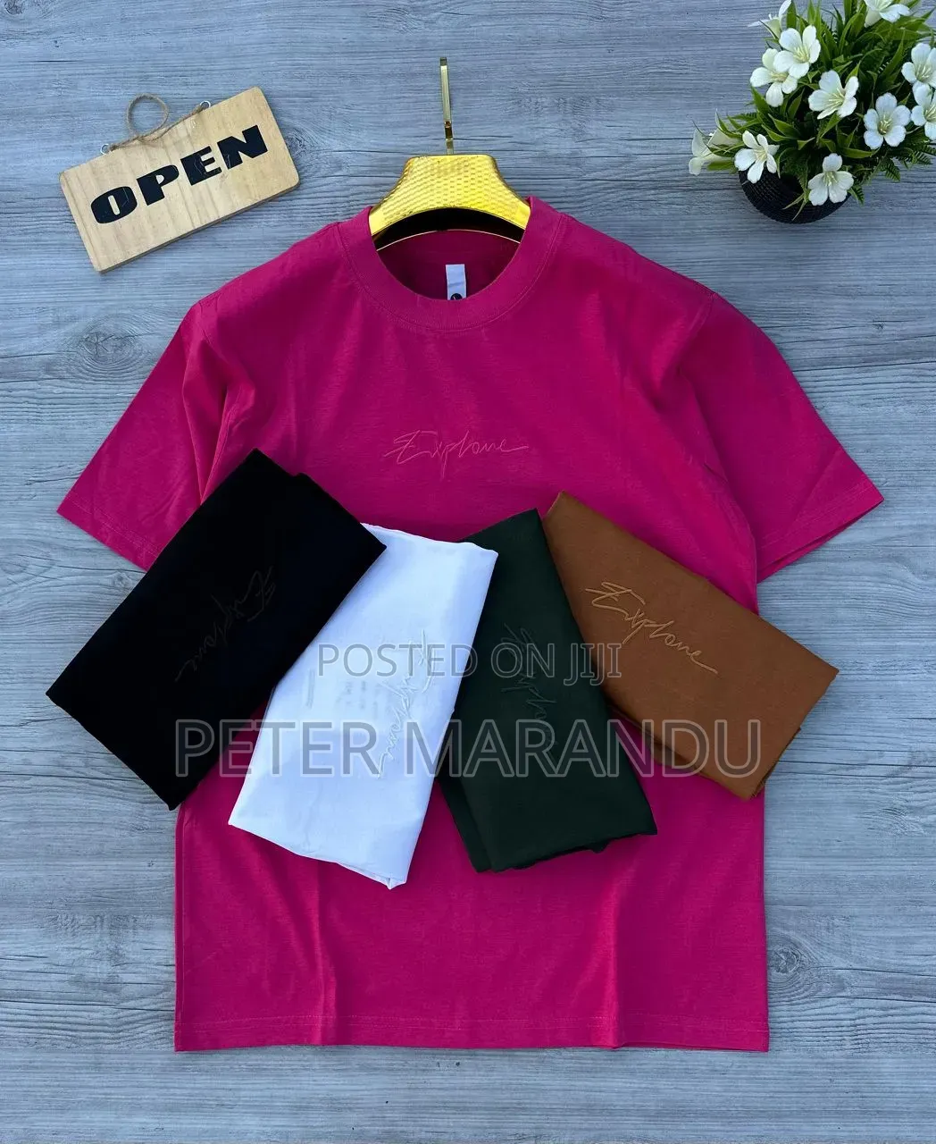 Shirts Kali Za Kiume Za Pamba (Plain & Embroidered Tees)