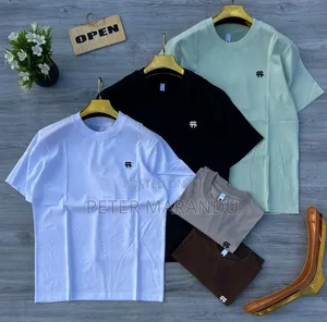 Shirts Kali Za Kiume Za Pamba (Plain & Embroidered Tees)