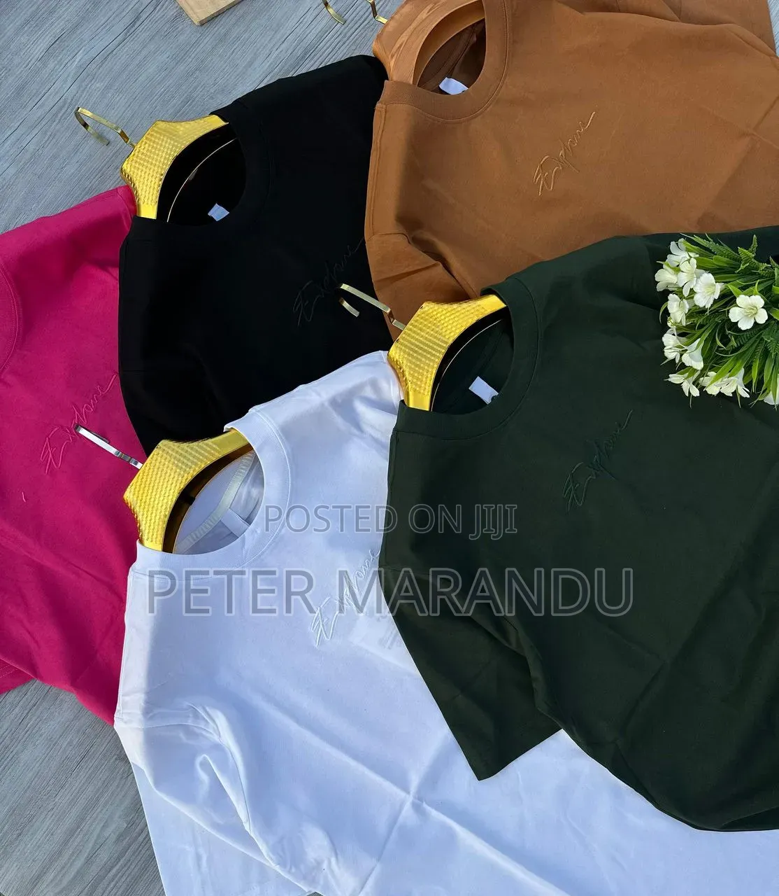Shirts Kali Za Kiume Za Pamba (Plain & Embroidered Tees)