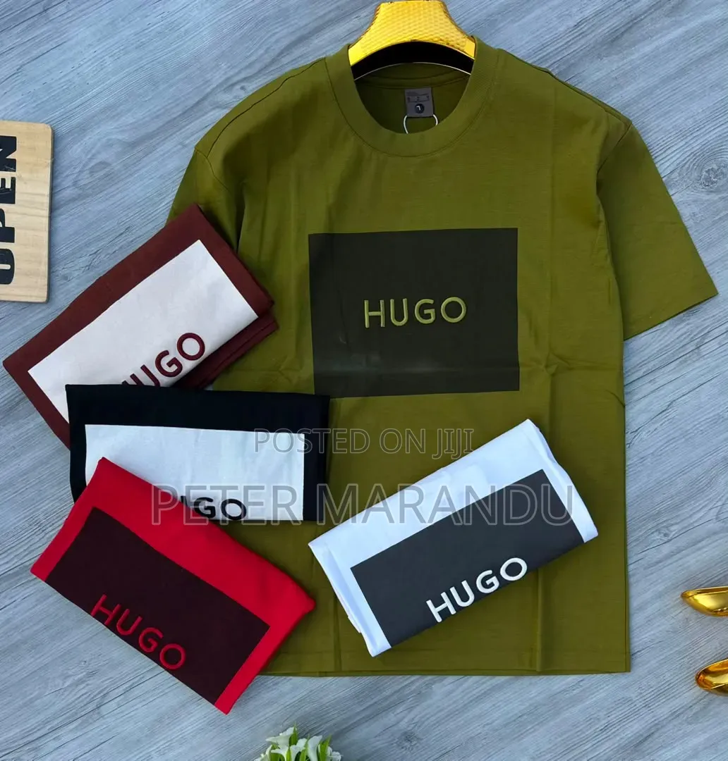 Shirts Kali Za Kiume Za Brand (Alo Yoga & Hugo Boss) - New Stock
