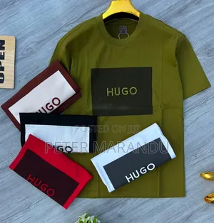 Shirts Kali Za Kiume Za Brand (Alo Yoga & Hugo Boss) - New Stock