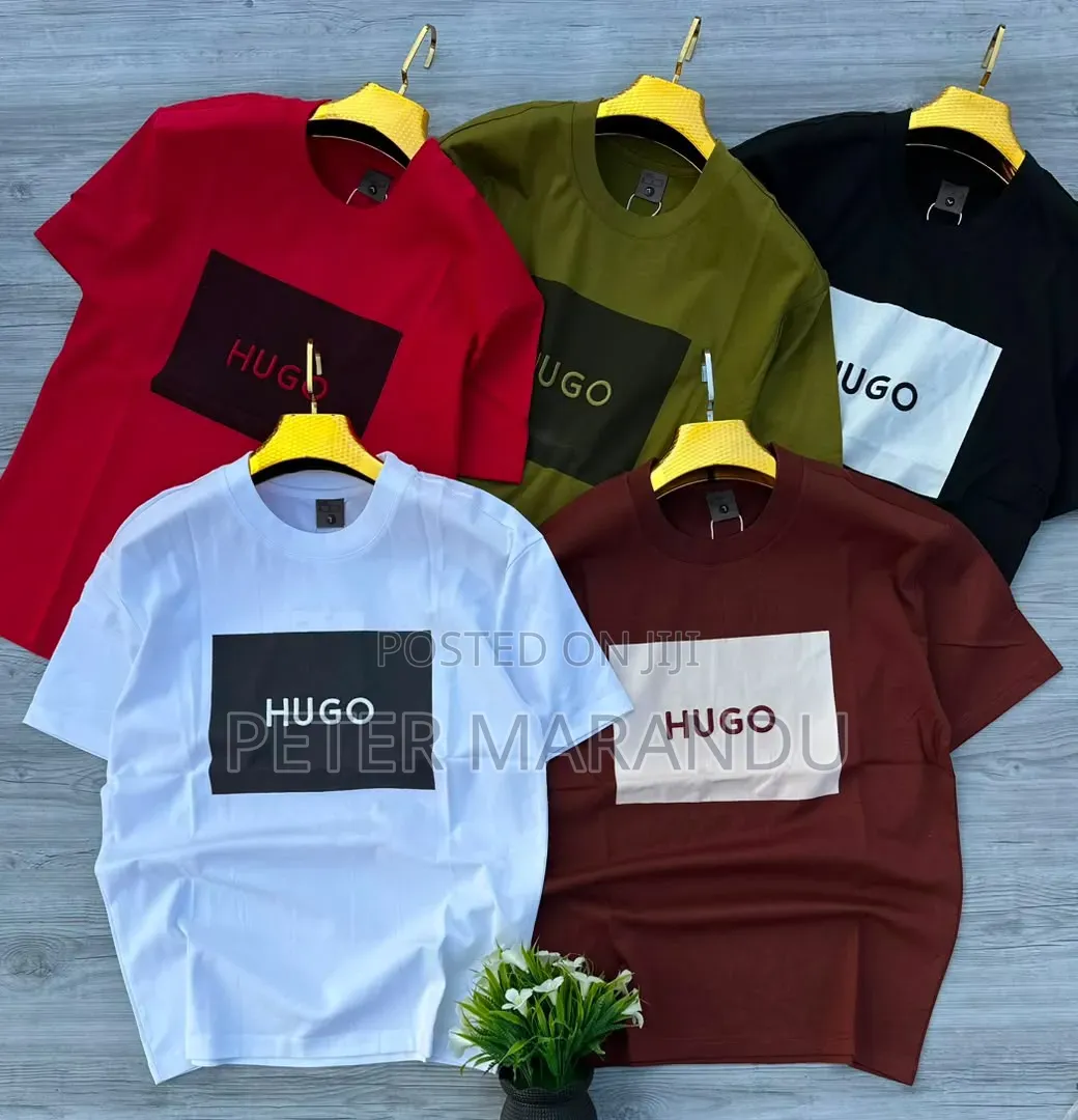 Shirts Kali Za Kiume Za Brand (Alo Yoga & Hugo Boss) - New Stock