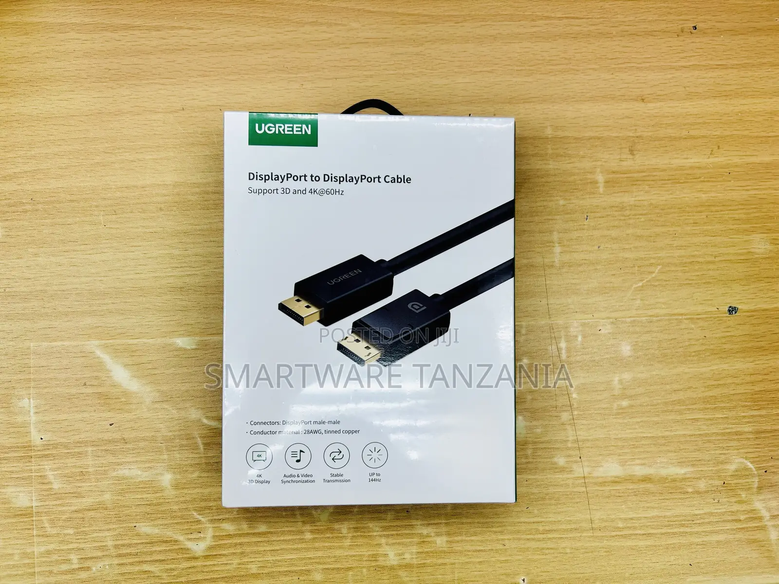 UGREEN DisplayPort to DisplayPort Cable, 4K@60Hz, 2m, Tinned Copper