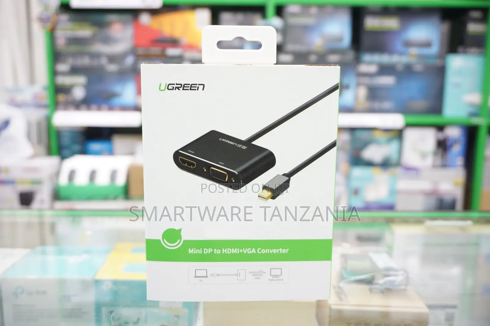 UGREEN Mini DP to HDMI and VGA Converter With 2-Year Warranty, Black