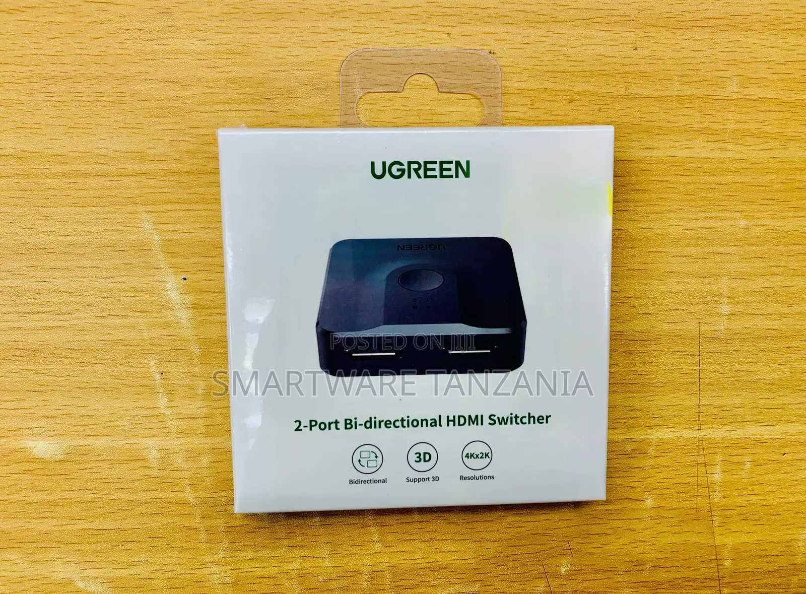 UGREEN 50966 2-Port Bi-Directional HDMI Switch 4K@60Hz, 3D Support