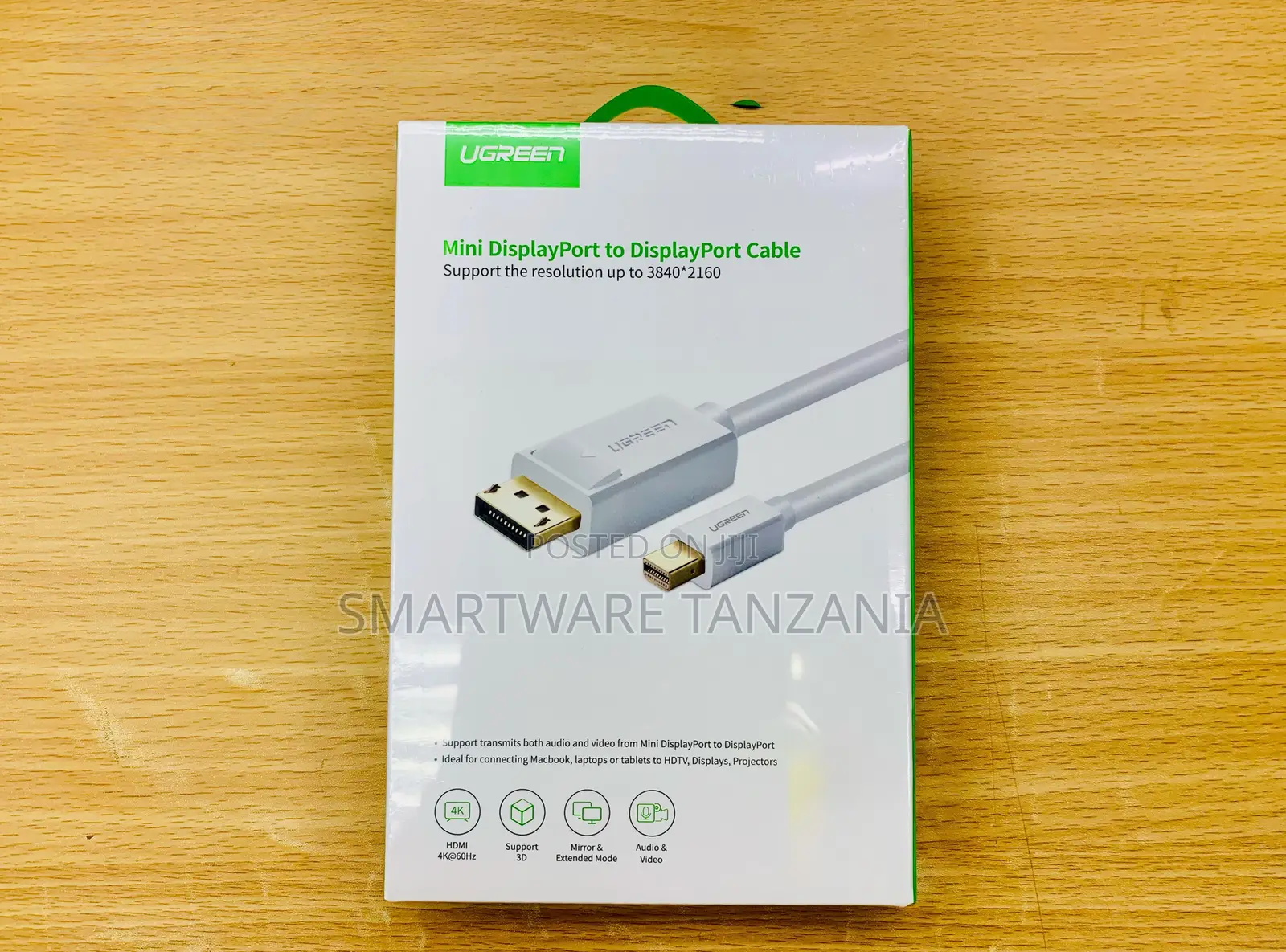 UGREEN Mini DisplayPort to DisplayPort Cable, 4K@60Hz, 2m Length
