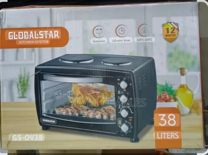 Global Star Oven Litre 38 With 2 Cooking Burner