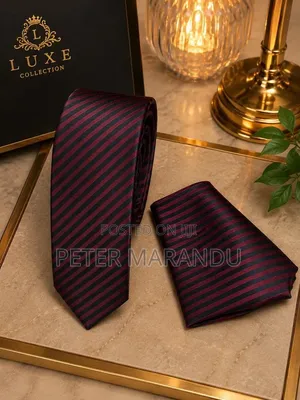 Premium Tie, Pocket Square & Cufflinks)
