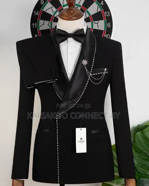 Gentleman’s Elegant Black Event & Wedding Suit Set✨