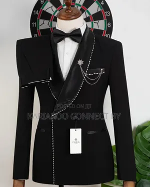 Gentleman’s Elegant Black Event & Wedding Suit Set✨