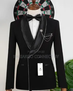 Gentleman’s Elegant Black Event & Wedding Suit Set✨