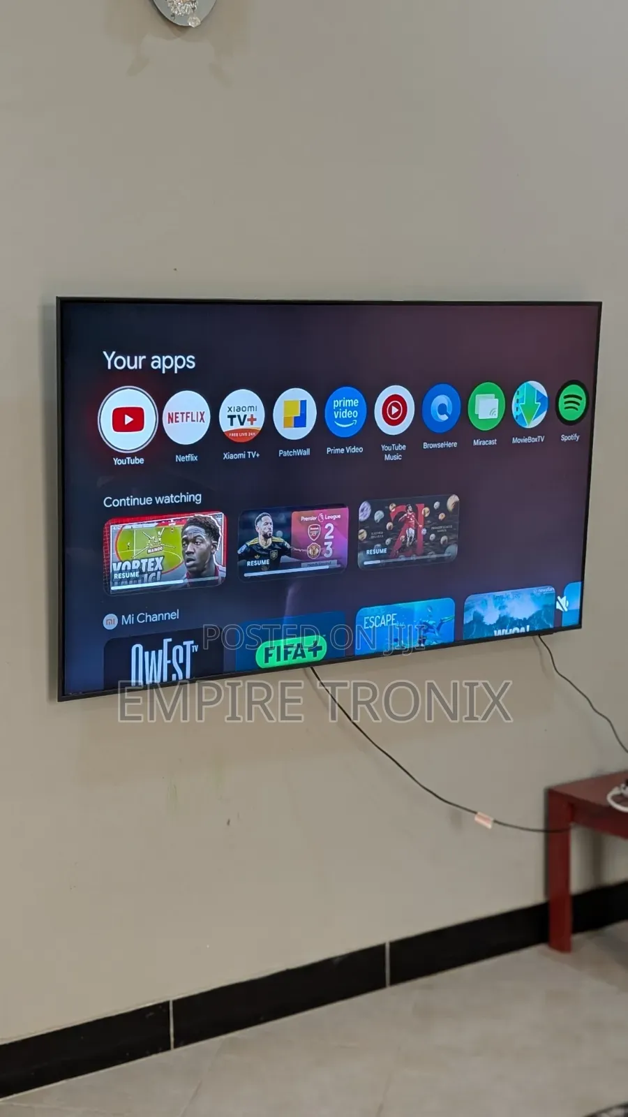Samsung 65au8100 Smart 4k TV